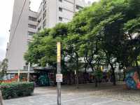 西門町特色街景：美國街，充滿特色塗鴉造景