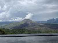 Cafe with stunning view of Mount Batur