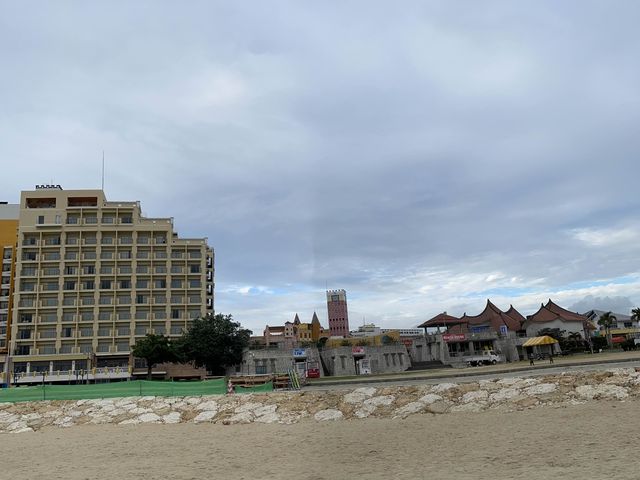 美麗的北谷公園日落海灘