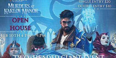Magic The Gathering Murders At Karlov Manor 2 Headed-Giant Open House | Caffeinated Gamers