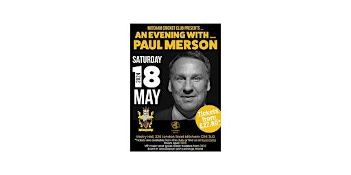 An Audience With.... Paul Merson | Vestry Hall