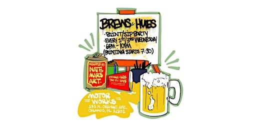 Brews and Hues: Sip & Paint Party | Motorworks Brewing