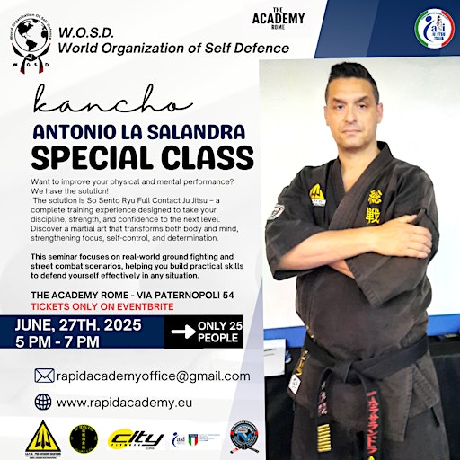 Special Seminar With Kancho Antonio la Salandra | City Fitness Roma Palestra