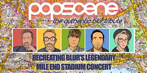 Popscene performing Blur Live At Mile End | Walthamstow Trades Hall