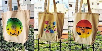 Paint a tote with Marian in Oakville | Artventures Rebecca