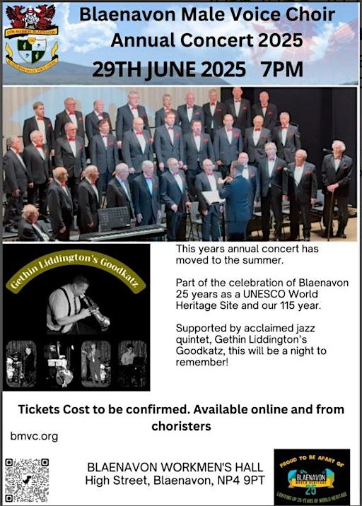 Blaenavon MVC Annual Heritage Concert | Blaenavon Workingmans Hall