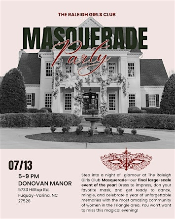 The Raleigh Girls Club Masquerade Party | Donovan Manor