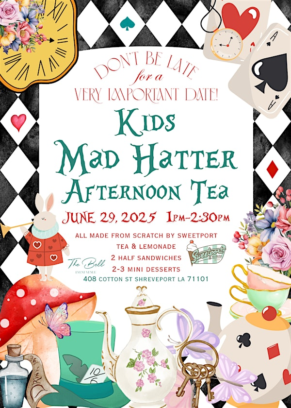 Kids Mad Hatter Afternoon Tea | The Bell