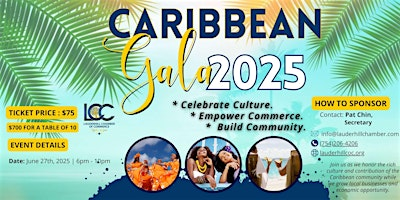 Lauderhill Chamber of Commerce Caribbean Gala 2025 | Chateau Mar Golf Resort