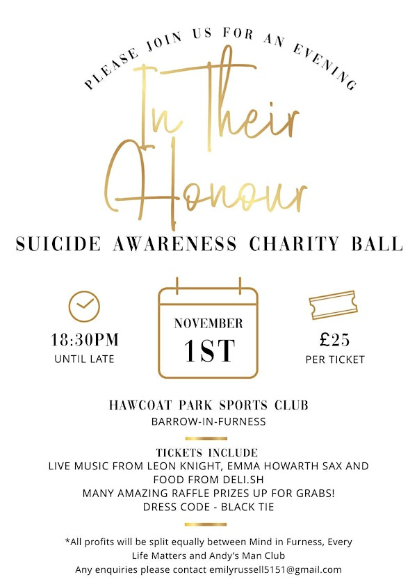 An Evening in Their Honour | Hawcoat Park Sports Club