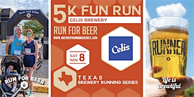 5k Beer Run x Celis Brewery | '25-'26 Texas Brewery Running Series | Celis Brewery
