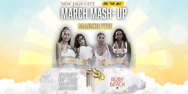 First of the Month Presents: March Mashup All White Party | Ruby Beach Brewing