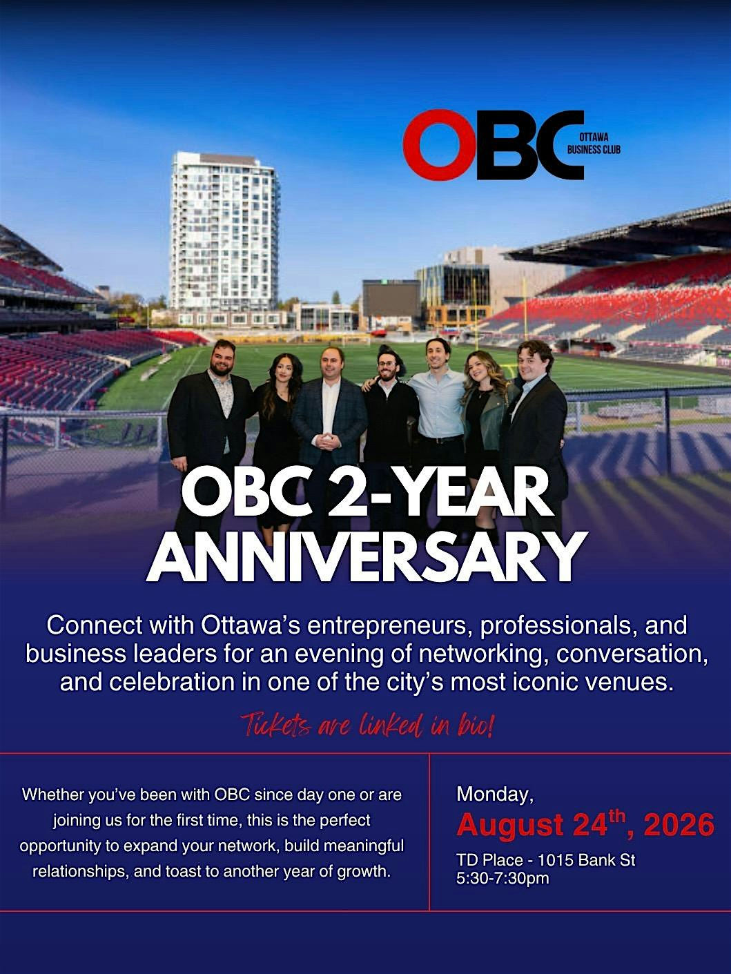 Ottawa Business Club: 2-Year Anniversary Event | TD Place