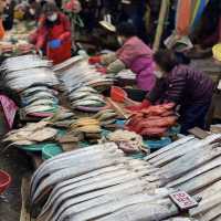 Jagalchi Market! Seafoods! 