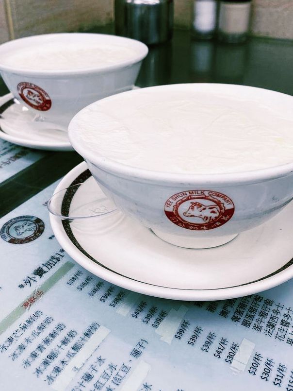 Steamed milk in two films