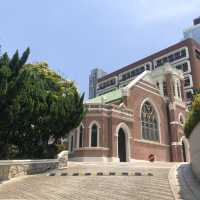 Old Victorian Gothic Style Church in Hong Kong