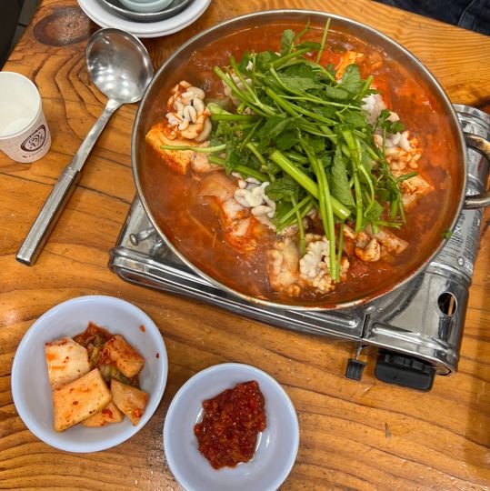 韓国/ソウル【広蔵市場】鱈と白子がたっぷり！テグメウンタン🐟❤️‍🔥