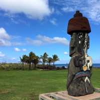 Moai in most remote inhabited island