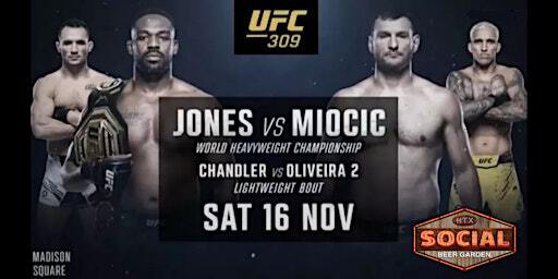 Watch UFC 309: Jones vs Miocic in Houston TX | Social Beer Garden HTX