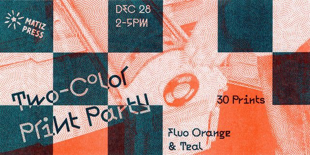 Two-Color Riso Print Party | Matiz Press