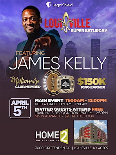 Louisville Super Saturday Feat. James Kelly | Home2 Suites by Hilton Louisville Airport Expo Center