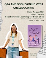 Q&A and Book Signing with Chelsea Curto | The Last Chapter Book Shop