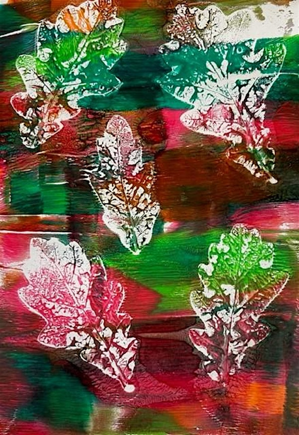 Sherbourne Valley Project Nature Crafts for Adults - Gel plate printing | War Memorial Park Visitor Centre