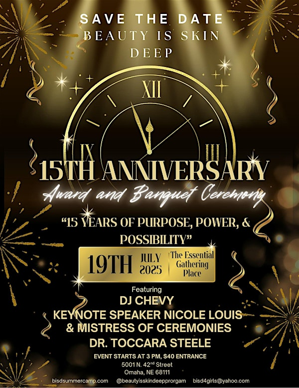 Beauty Is Skin Deep 15th Anniversary Award & Banquet Ceremony | The Essential Gathering Place