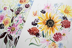 Loose Watercolour Florals Workshop for Beginners - Summer Flowers | Sea Lanes Brighton