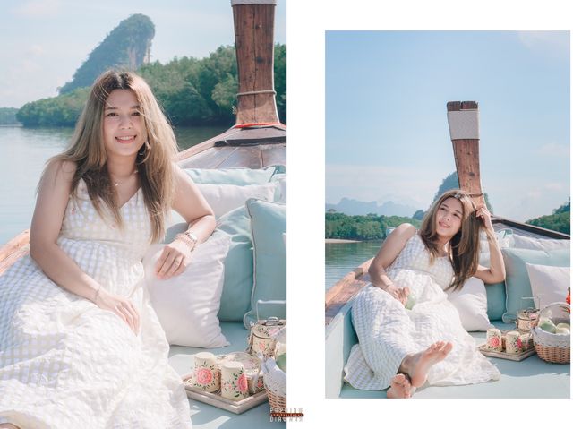ล่องเรือส่วนตัวชมธรรมชาติของป่าโกงกางและเขาขนาบน้ำ