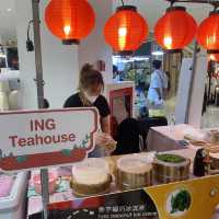 ไอติมเผือกถั่วตัดผักชี” 🌿  ING Teahouse