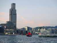 灣仔海濱欣賞日落美景