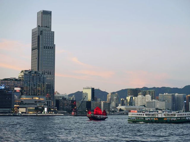 灣仔海濱欣賞日落美景