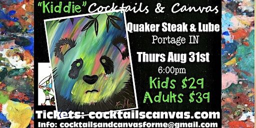 "PANDAmonium" Kiddie Cocktails and Canvas Painting Art Event | Quaker Steak & Lube