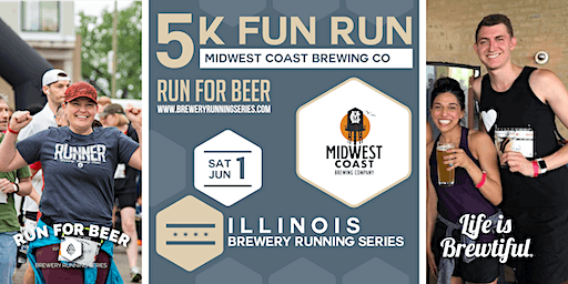 5k Beer Run x Midwest Coast Brewing | 2024 Illinois Brewery Running Series | Midwest Coast Brewing Co.