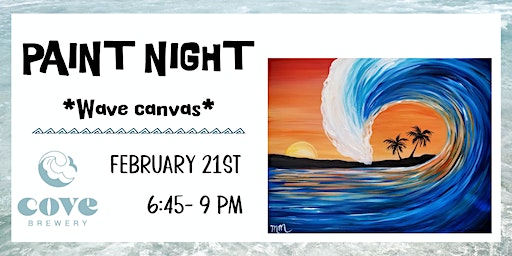 Colorful Wave Paint Night | Cove Brewery