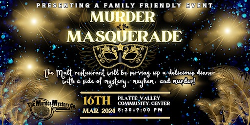 Platte Valley Murder Mystery Dinner | Platte Valley Community Center