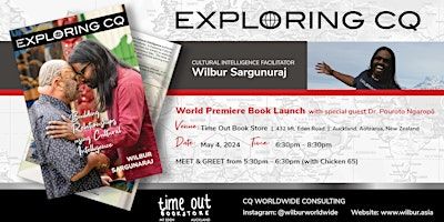 Wilbur Sargunaraj : Exploring CQ Book Launch-Auckland | Time Out Bookstore