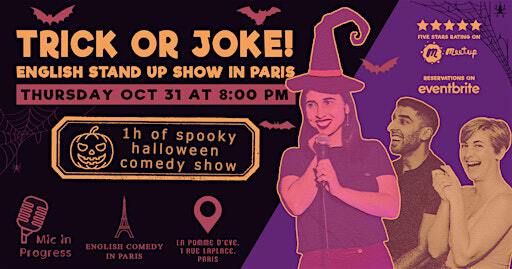 Halloween English Comedy Show in Paris | Wear a Costume - Get a Free Shot | La Pomme D'eve