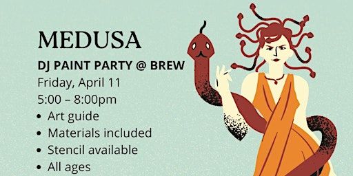 Medusa Paint Night | Brew Coffee and Beer House