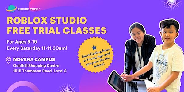 75% Discount for Roblox Trial Classes for Ages 9-19 | Empire Code Novena Campus