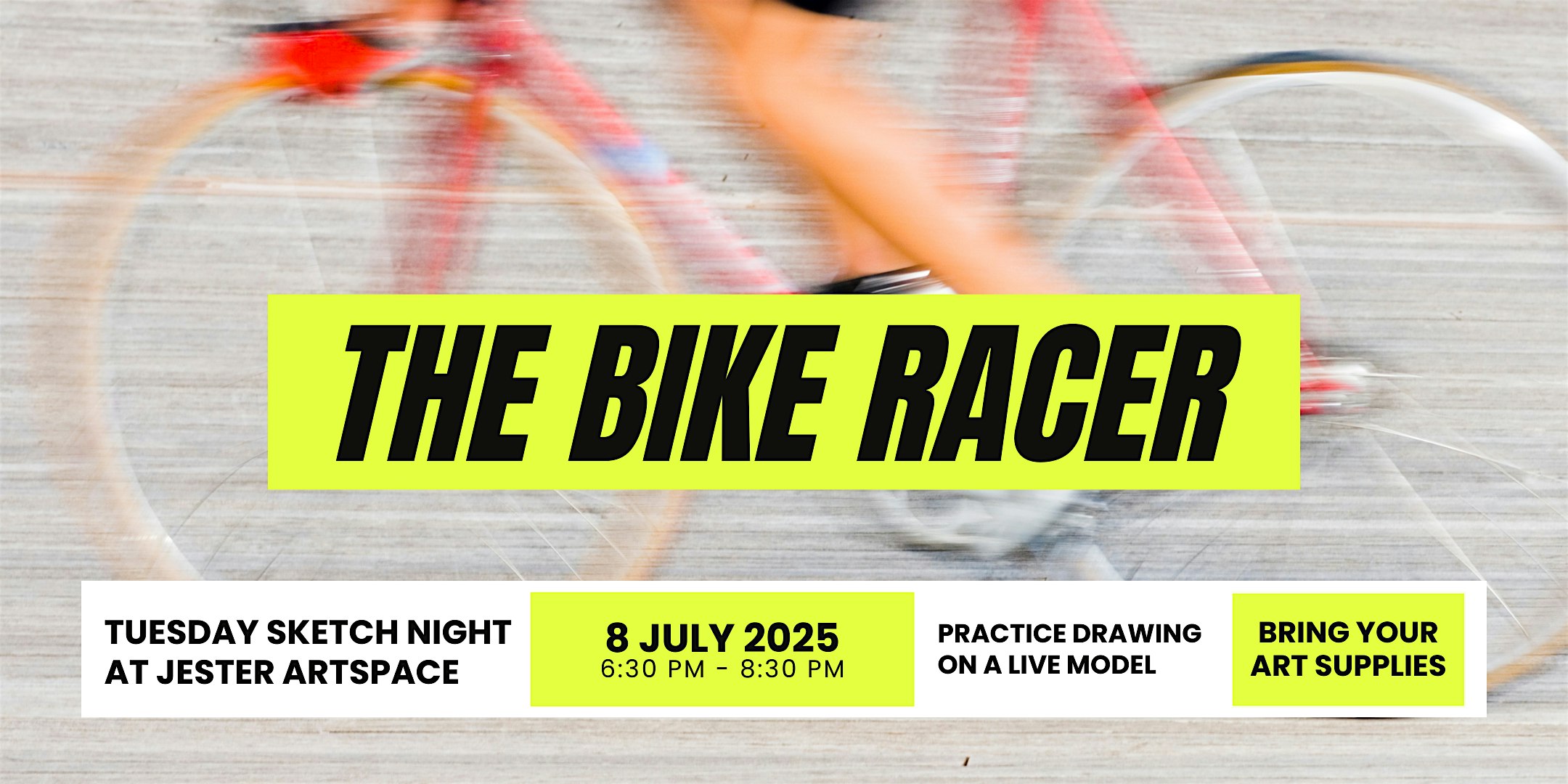 Tuesday Sketch Night: The Bike Racer | Jester Artspace