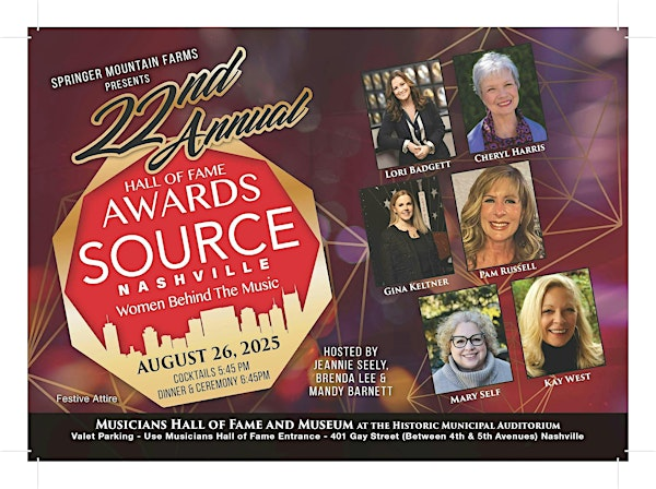 2025 SOURCE Hall of Fame Awards | Musicians Hall of Fame and Museum