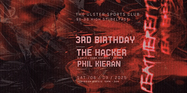 LEATHERETTE 3rd BIRTHDAY with THE HACKER & PHIL KIERAN | Ulster Sports Club