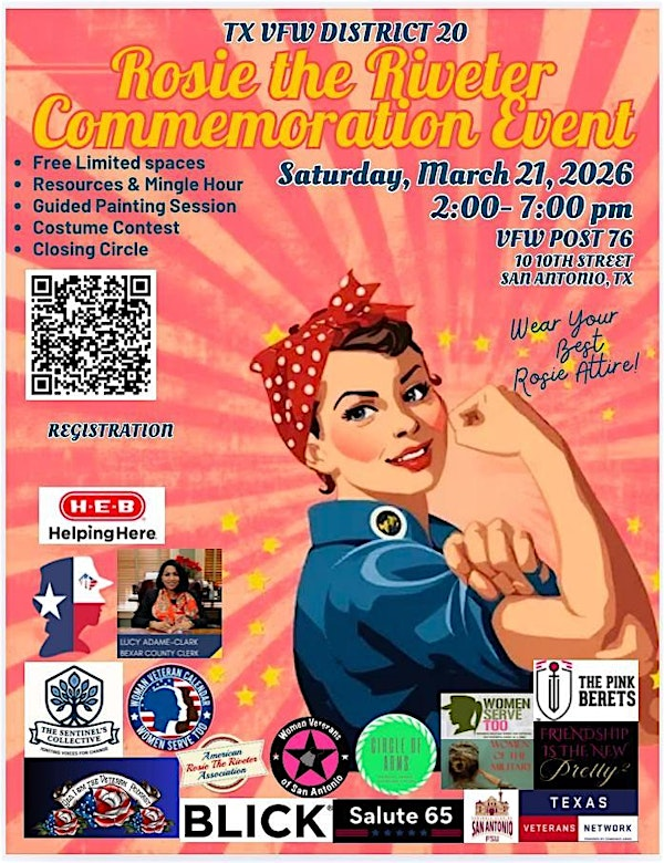 Rosie the Riveter Commemoration Event | VFW Post 76, "The Oldest Post in Texas"