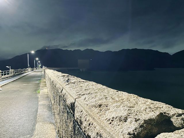 大欖水塘排洪景色