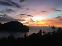 best view of the sunset in koh phi phi