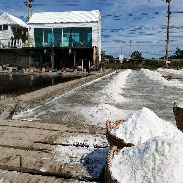 Salt Lake De Maeklong (คาเฟ่นาเกลือ)