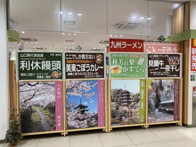 昼間なら『秋吉台』を望む美東サービスエリア