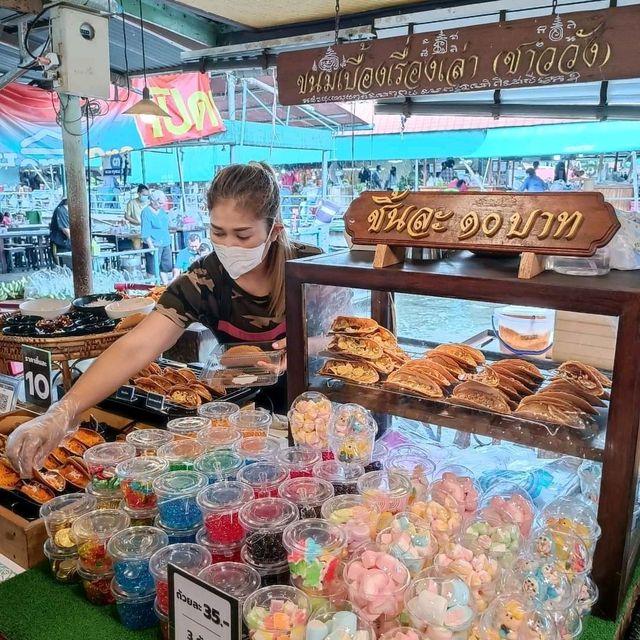 🤗หยุดยาวปีใหม่ ตลาดน้ำวัดลำพญา เปิดทุกวันจ้า